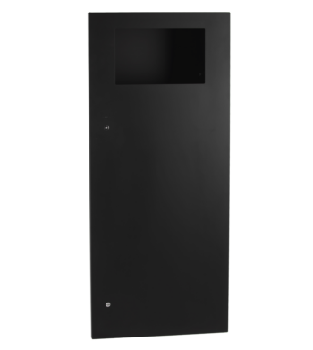 Bobrick B-35643.MBLK Recessed Waste Receptacle, Matte Black